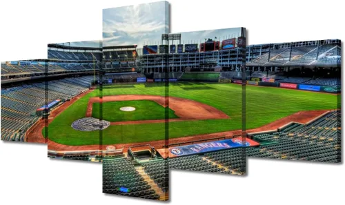 Miniatura 40 de Arte para pared, lienzo para estadio deportivo, arte para pared, diseño de campo de Wrigley en Chicago, pinturas de Chicago, impresiones sobre