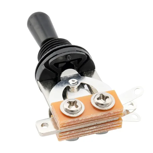 Miniatura 4 de Musiclily Interruptor de palanca métrico de 3 vías para guitarra eléctrica Epiphone Les Paul, parte superior negra con punta negra