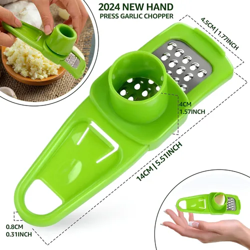 Miniatura 2 de Molinillo de ajo-Molinillo de ajo de mano-Molinillo de mano pequeño para rebanadora de ajo-picadora de ajo-Picadora de ajo-Picadora de ajo-2025