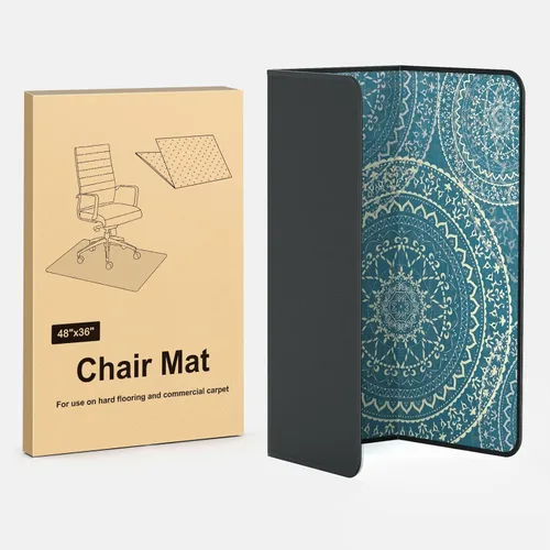 Miniatura 3 de Placoot Tapete para silla de oficina para alfombras y suelos de madera dura, 48 x 36 pulgadas, tapete de piso de alta calidad, tapete para silla