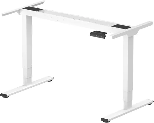 Miniatura 9 de SANODESK Marco de escritorio de pie de altura eléctrica de 3 etapas con motor doble, capacidad de carga de 220 libras, para oficina en casa