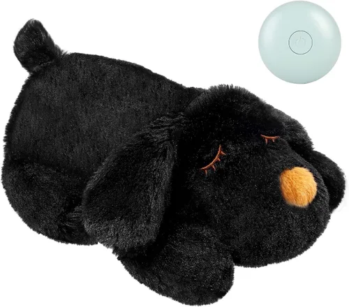 Miniatura 18 de WEOK Juguete de latido del corazón para cachorros, Almohada de acurrucamiento cómoda, Ayuda para aliviar la ansiedad del perro, Juguete de peluche