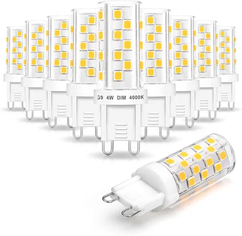 Miniatura 16 de Ziomitus Bombillas LED G9 regulables que reemplazan 30 W, 25 W, 20 W, halógeno, G9, 3 W, 2700 K, blanco cálido, LED T3 T4 transparente, AC120V
