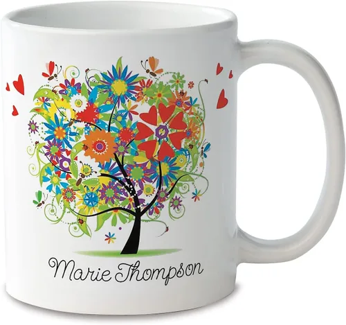 Miniatura 7 de Current Taza de café de cerámica personalizada con prescripción, tamaño grande de 11 onzas, tazas divertidas y novedosas, para añadir un nombre