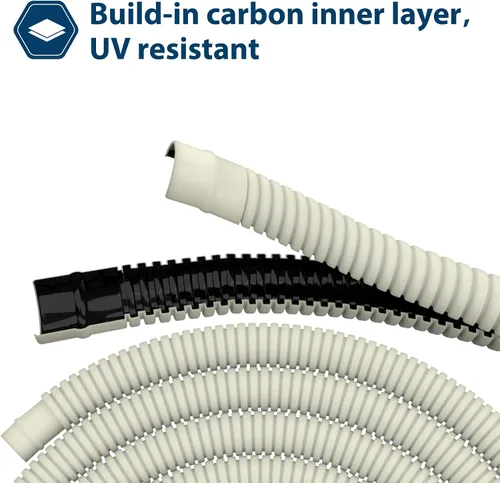 Miniatura 5 de Manguera de drenaje de agua de CA flexible para sistema universal de bomba de calor de aire acondicionado mini dividida sin conductos (20 pies)