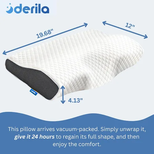 Miniatura 2 de Derila Almohada cervical de espuma viscoelástica y almohada refrescante