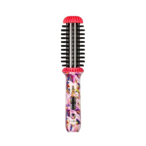 Miniatura 8 de Calista GoGo Mini Cepillo Redondo Calentado Riza, Toca, Desenfríza, Alisa y Estiliza el Cabello con Mini Herramienta de Estilo de 7” Calienta