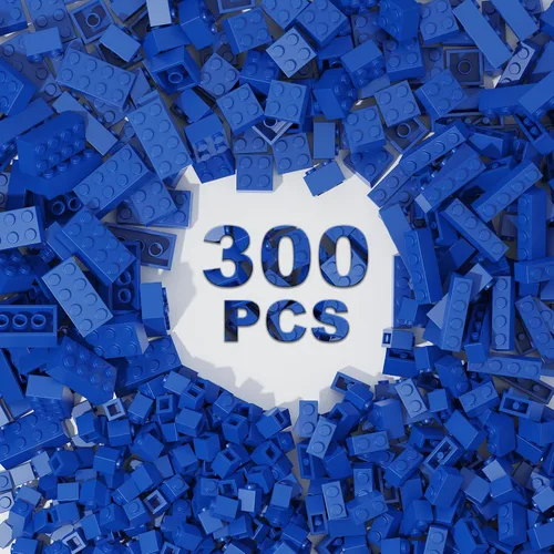Miniatura 13 de 300 piezas de bloques de construcción clásicos, bloques rojos a granel, compatibles con Lego y piezas de las principales marcas, juguetes creativos