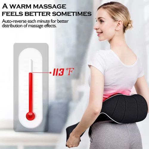 Miniatura 6 de Regalos de Navidad VIKTOR JURGEN para mujeres y hombres, masajeador Shiatsu de cuello y hombro con calor, masajeadores de recuperación deportiva