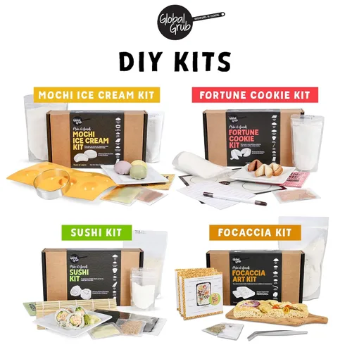 Miniatura 2 de Global Grub Kit original de helado Mochi DIY - El kit incluye harina de arroz dulce, almidón de patata, polvo matcha, cacao en polvo, máquina