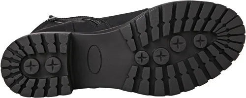Miniatura 19 de GLOBALWIN Botas militares con cordones a media pantorrilla, para motocicleta, para festivales de moda, para mujer