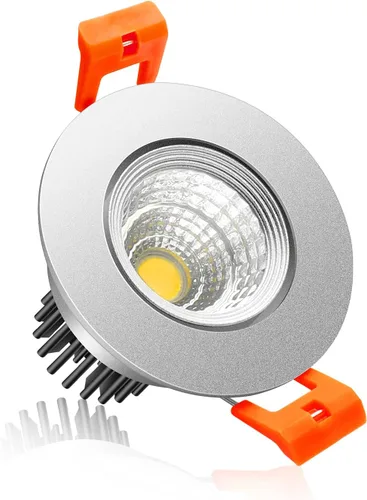 Miniatura 32 de Lámpara LED Downlight de 2 pulgadas, kit de luz de techo regulable de 3 W, luz blanca ultra cálida de 2700 K, luces LED blancas CRI80