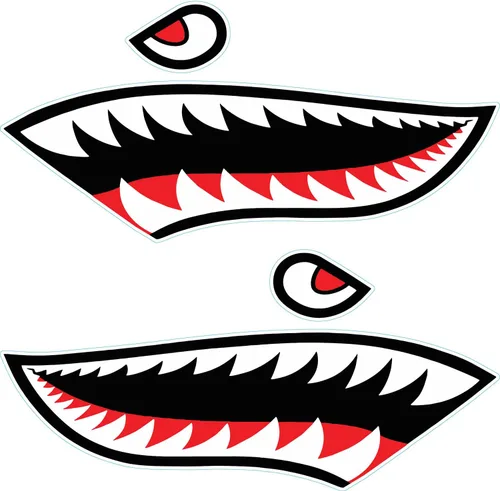 Miniatura 11 de 2 calcomanías de kayak con dientes de tiburón, impermeables, divertidos, accesorios gráficos para kayak, canoa, pesca, barco, automóvil, camión