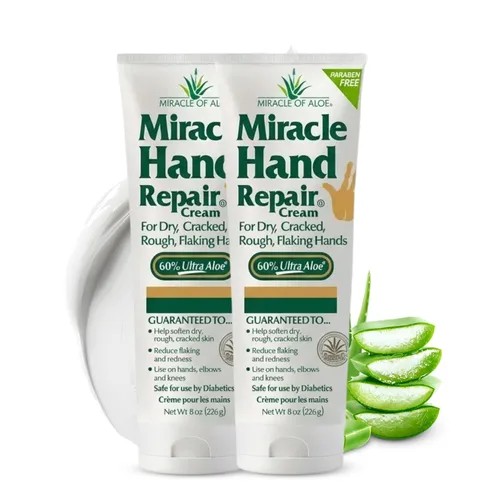 Miniatura 5 de Miracle - Crema reparadora de manos para manos secas y agrietadas, 1 onza, la mejor crema curativa de manos con 60% de aloe vera, hidratante