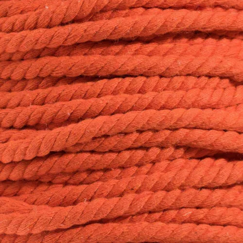 Miniatura 2 de West Coast Paracord - Cuerda de algodón natural trenzada de 3 hebras, 1/4, 1/2, 5/8, 3/4 y 1 pulgada de diámetro, 10, 25, 50, 100 pies Naranja