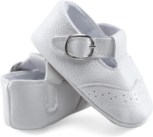 Miniatura 5 de ESTAMICO Zapatos de cuna antideslizantes para bebés y niños pequeños
