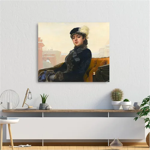 Miniatura 343 de A&T ARTWORK Campo de trigo con cipreses de Van Gogh Las reproducciones de arte clásico mundial, impresiones en lienzo giclée para decoración