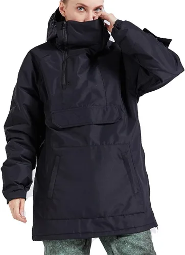 Miniatura 18 de Chaqueta anorak de esquí para mujer, impermeable, resistente al viento, cálido, para snowboard, abrigo de invierno con capucha