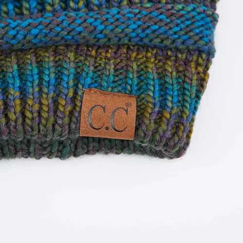 Miniatura 5 de C.C Exclusives - Gorro de invierno para mujer con agujero para coleta o moño, gorro beanie para mujer (MB-20A)