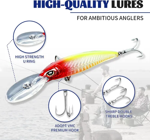 Miniatura 3 de OSP - Coleciones de señuelos de agua dulce y salina – Stripers, GT, contrabajo de boca grande, Smallies, lucio, almizclado, popper de agua superior