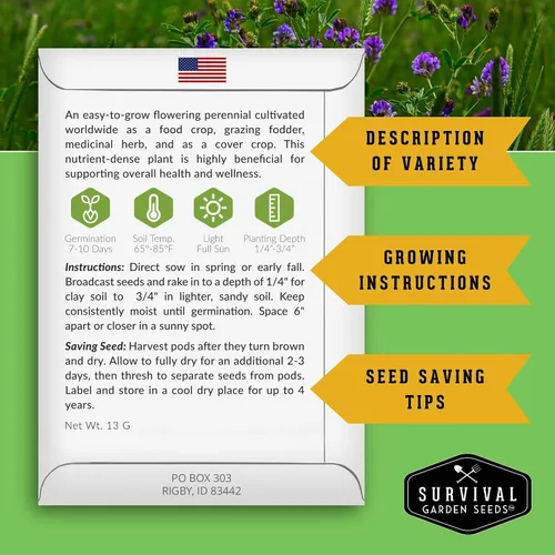 Miniatura 6 de Paquete de Variedad de Semillas de Hierbas Medicinales Ultimate – 36 Hierbas Curativas Heirloom sin OGM para Plantar Kit de Jardín de Bienestar