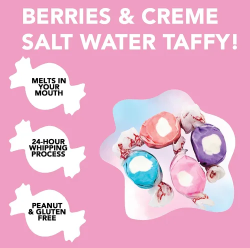 Miniatura 2 de Berry and Cream Surtido de sabores de agua salada de Taffy Town 2 libras