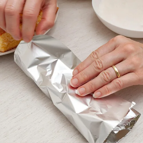 Miniatura 4 de [1600 unidades] Hojas de aluminio plateado precortadas de alta calidad, 9 x 10.75 pulgadas, para restaurantes, almuerzo, comida para llevar, togo