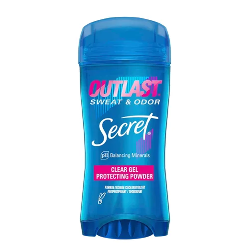 Secret Desodorante antitranspirante para mujer, aroma protector en polvo, gel transparente, Outlast Xtend, 2.6 onzas (paquete de 6)
