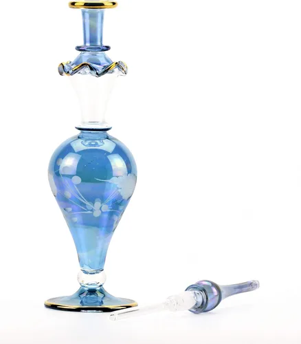 Miniatura 2 de NileCart Botella de perfume egipcia de 9 pulgadas tamaño grande 3.4 fl oz. hecho a mano en Egipto Para tu perfume, aceites esenciales, decoración