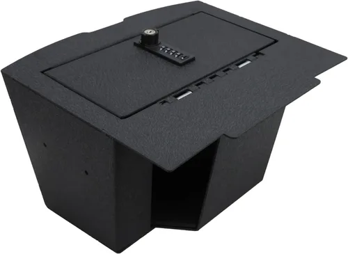 Miniatura 11 de Caja Fuerte para Consola Central - Caja Fuerte para Pistola de Consola KEREN Compatible con Dodge Ram 1500 2500 3500 2013-2018 con Reproductor