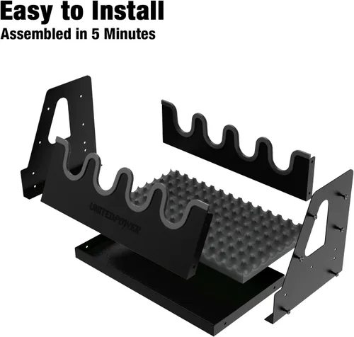 Miniatura 4 de UNITEDPOWER - Estante de metal para pistolas, soporte para armas de mano para almacenamiento en gabinete de armas, organizador seguro