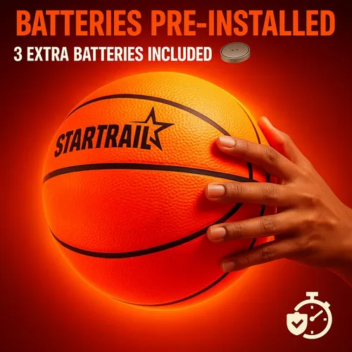 Miniatura 3 de TOMLEON Light Up Basketball Glow in The Dark Basketball LED Basketball Size 7 Glowing Basketball Ball Lighted Basketball Coolest Things