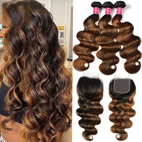 Miniatura 16 de Nadula Hair 7a, extensiones de cabello virgen brasileño con ondas, 3 mechones naturales de cabello brasileño con ondas sin procesar