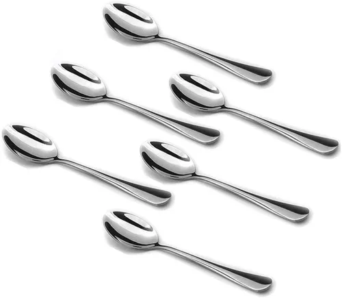 Miniatura 8 de Wesdxc56 Demitasse - Cucharas de café expreso, mini cuchara de café, cucharas pequeñas de acero inoxidable de 5.5 pulgadas para postre, juego de 6