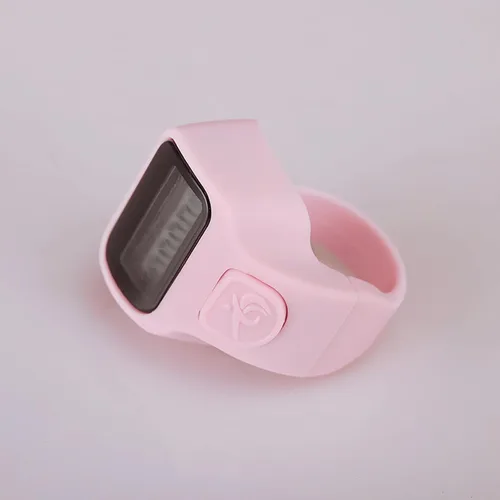 Miniatura 3 de Contador de dedos 5 canales digital Tasbih Número Clickers con pantalla LCD para contar oración tejer regalo deportivo Contador negro de moda