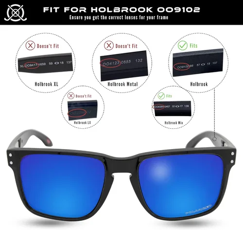 Miniatura 3 de SOLODAD Lentes de repuesto polarizados para lentes de sol Oakley Holbrook OO9102
