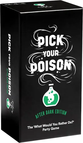 Pick Your Poison After Dark Party Game - El juego de cartas para adultos "¿Qué Preferirías Hacer?" para estudiantes universitarios, juego de fiesta