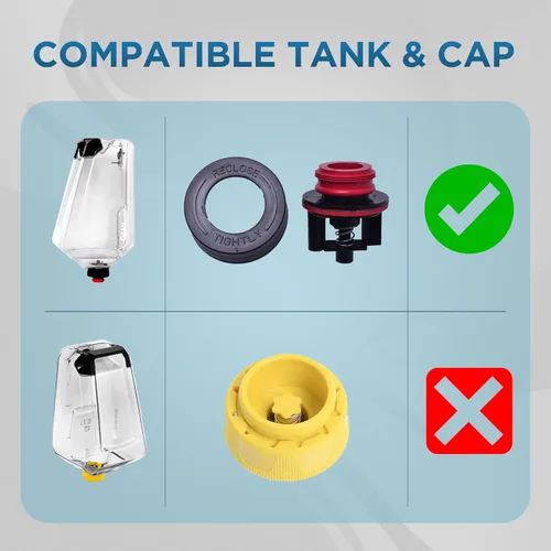 Miniatura 2 de Reemplazo de tanque limpio con tapa para máquinas de limpieza de alfombras Bissell TurboClean PowerBrush Pet - Parte #1623828 Compatible solo