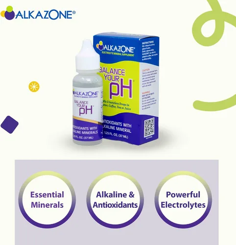 Miniatura 4 de Alkazone Equilibra tu pH, gotas minerales alcalinas antioxidantes, paquete individual de 1.25 onzas, portátil, produce 10 galones de agua alcalina