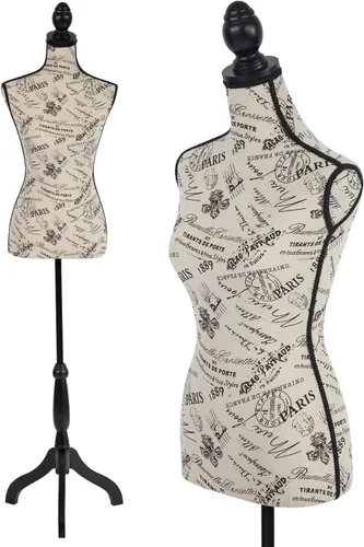 FDW Maniquí femenino con forma de maniquí de costura, maniquí de torso con base de trípode, maniquí ajustable para coser ropa (CM, 59-67 pulgadas)