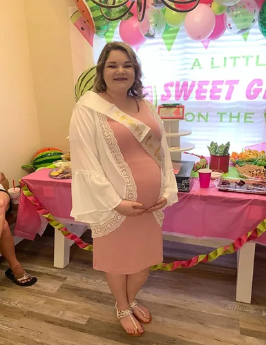 Miniatura 3 de Peauty - Vestido bodycon de maternidad, con los costados fruncidos, de manga corta y 34, para uso diario y baby shower