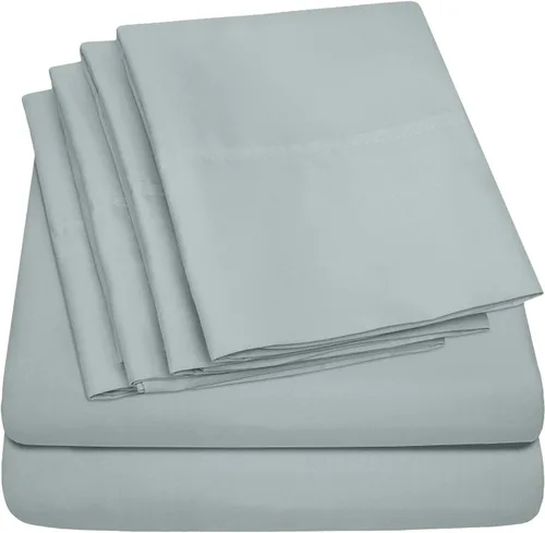 Miniatura 62 de Sábanas de cama tamaño California King – 6 piezas 1500 Supreme Collection Juego de sábanas de microfibra cepillada fina con bolsillos profundos Aqua