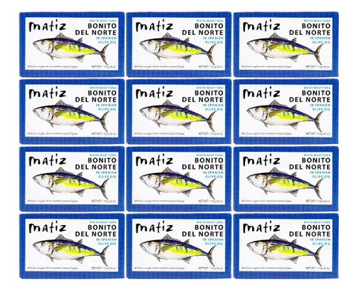 Miniatura 8 de Matiz Bonito Del Norte, 4 onzas, Atún de Carne Blanca en Aceite de Oliva (5 Latas)