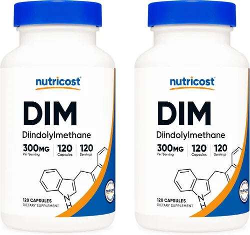 Miniatura 7 de Suplemento Nutricost Dim (diindolylmethane) 0.10 onzas, 120 cápsulas con Bioperine, 1 botella, 1