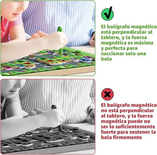 Miniatura 6 de zhiwuzhu Laberinto Magnético del Alfabeto, Juguetes Montessori, Rompecabezas del Alfabeto Juguetes para Niños Pequeños de 2-4 Años, Juguetes