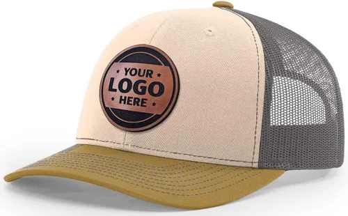 Miniatura 10 de Sombrero de parche de cuero de camionero personalizado grabado con láser