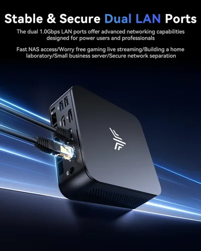 Miniatura 6 de KAMRUI Mini PC AM06PRO, AMD Ryzen 5 5500U (6C/12T, hasta 4.0 GHz), Mini Tower PC 16GB DDR4 512GB M.2 2280 NVME SSD Mini computadora de escritorio