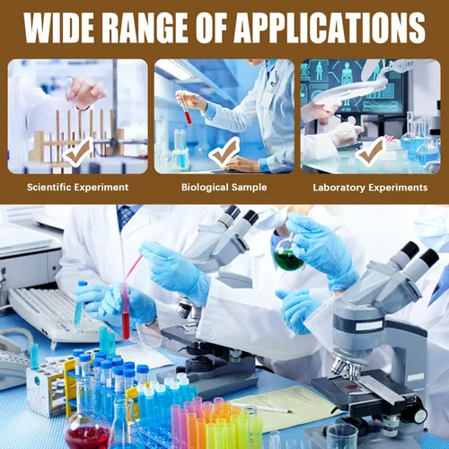 Miniatura 7 de Paquete de 2 tubos de ensayo de 28 pozos para centrífuga de laboratorio para 10/15/1.7 fl oz, 25 tubos de centrífuga de fondo redondo de 1.7 fl oz