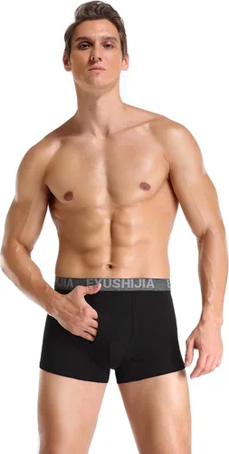 Miniatura 5 de Calzoncillos tipo bóxer de fibra bambú para hombre (4 unidades)