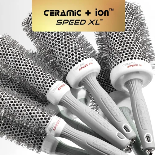 Miniatura 7 de Olivia Garden Cerámica + Ion Speed XL – Cepillo térmico redondo extra largo – No eléctrico – Cepillo profesional para cabello normal a grueso